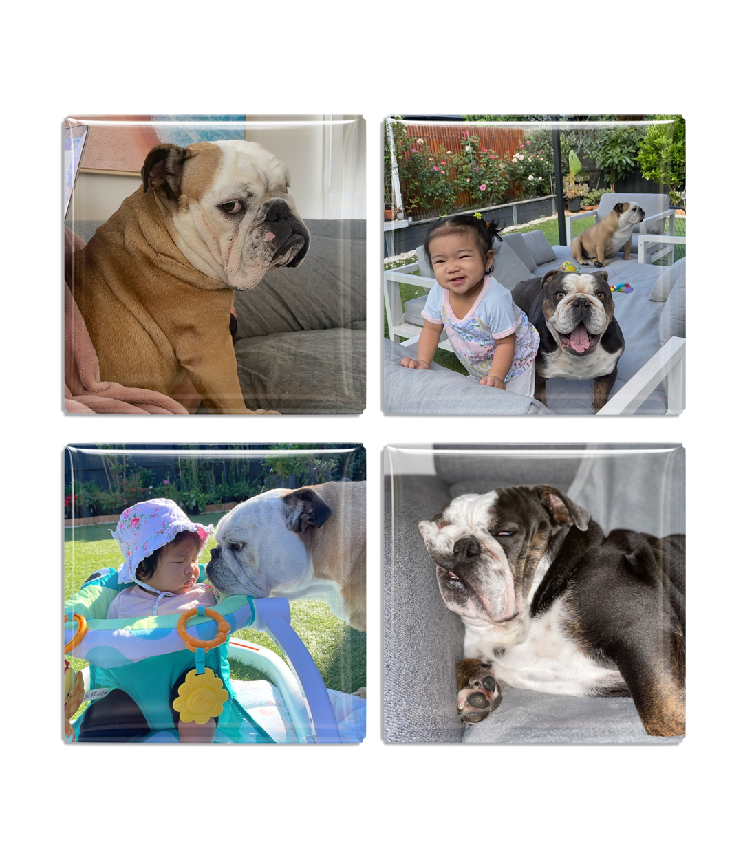 Square Photo Magnet Sets